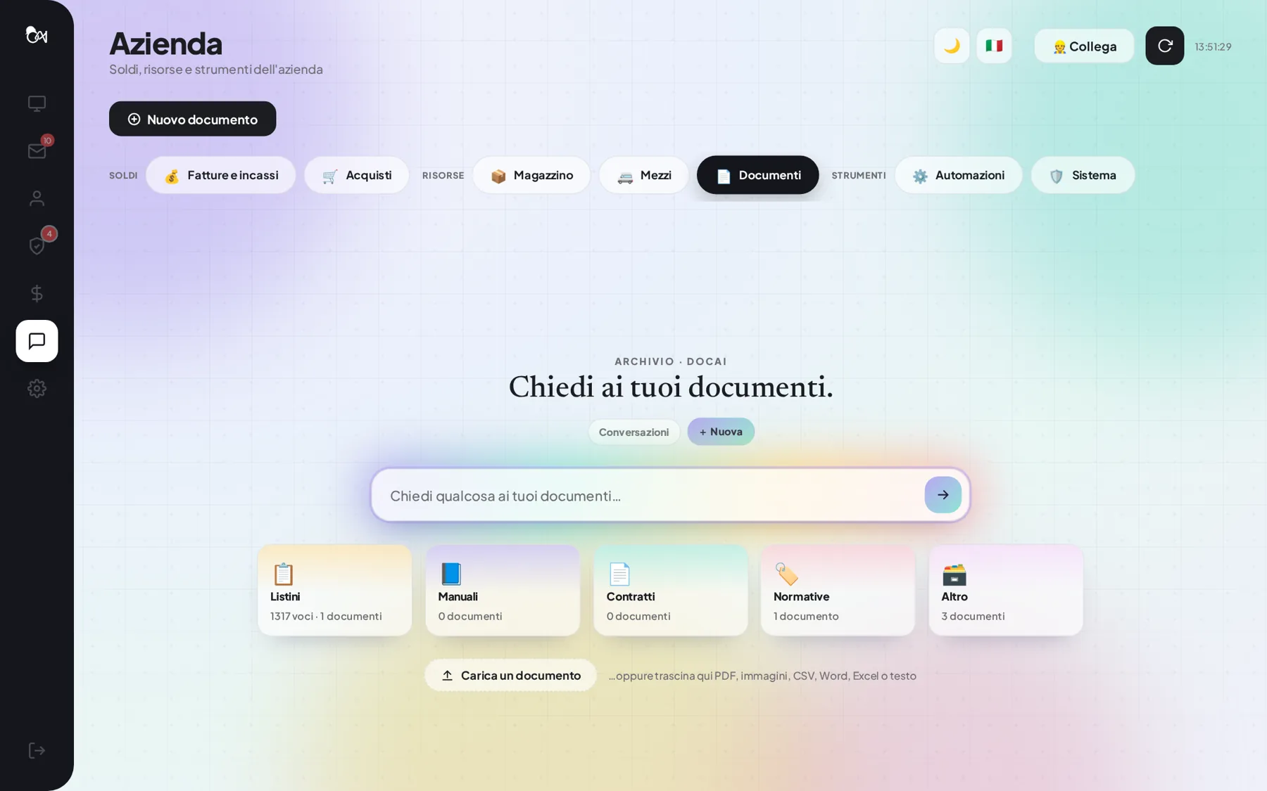 Chiedi ai tuoi documenti